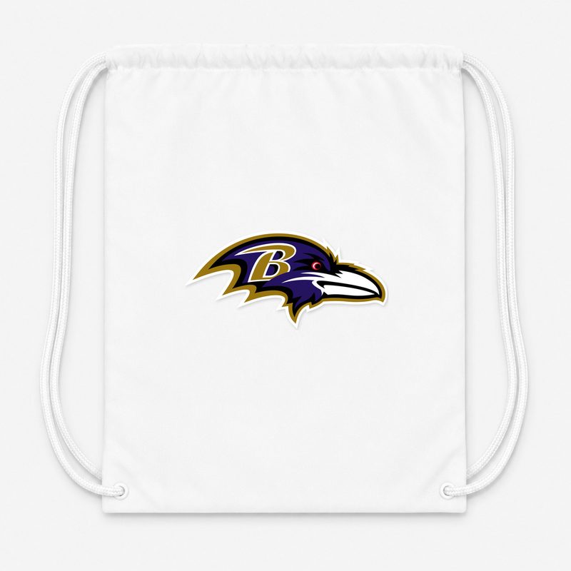 Baltimore Ravens Drawstring Bag - White