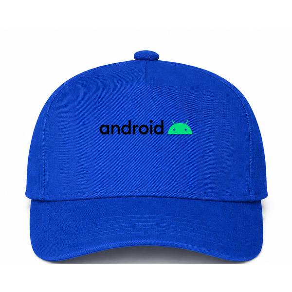 Android Logo Blue Dad Baseball Cap Hat