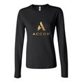 Women's Accor logo 1536x864 Long Sleeve T-Shirt - Black