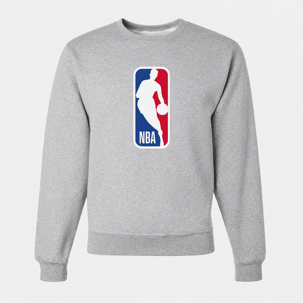Men's NBA Logo Crewneck Sweatshirt - Gray