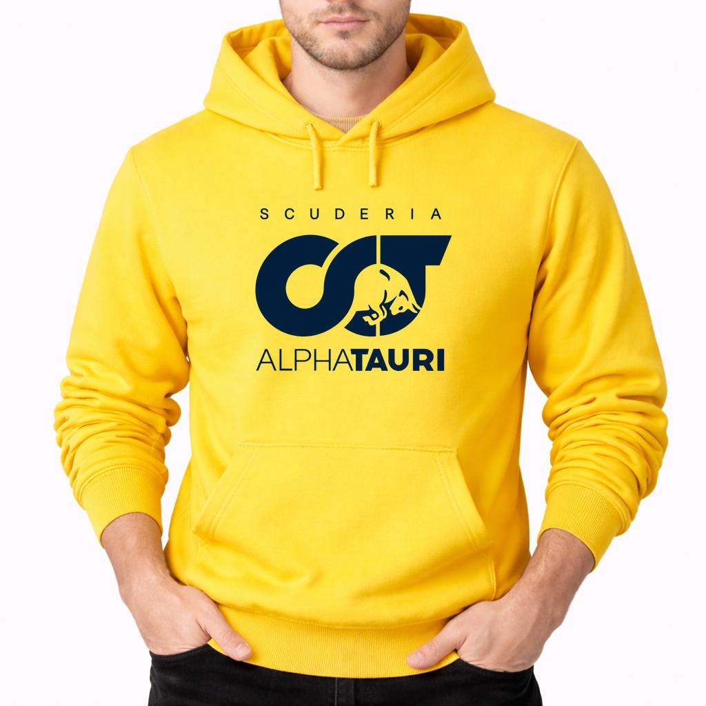 Men's Scuderia AlphaTauri Pullover Hoodie - Yellow
