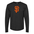 Men's San Francisco Giants Long sleeves Cotton Blend T-Shirt - Black