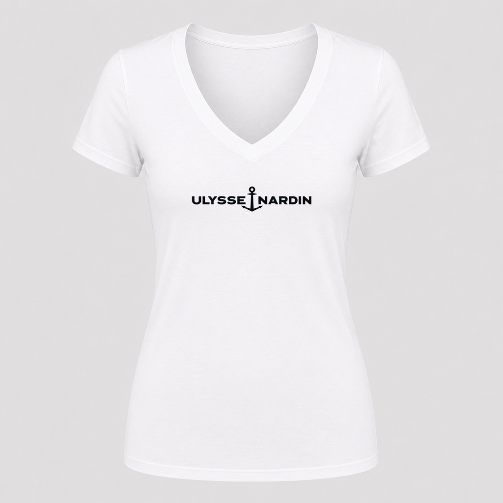 Women's Ulysse Nardin V Neck T-Shirt in white