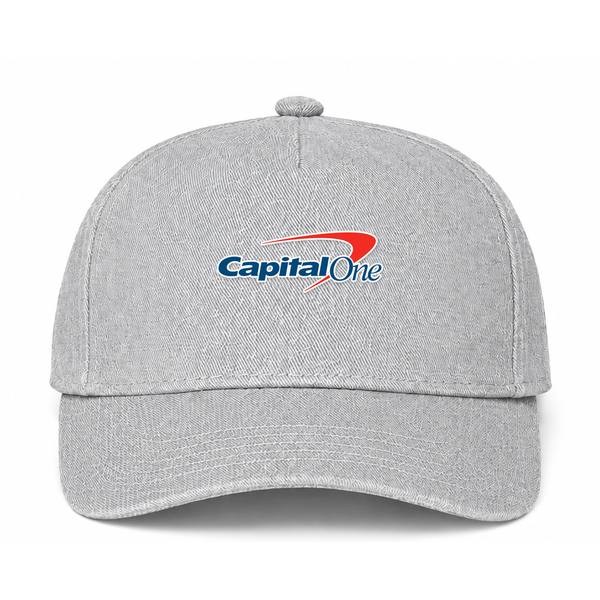 Capital One Logo Version 2 Gray Dad Baseball Cap Hat