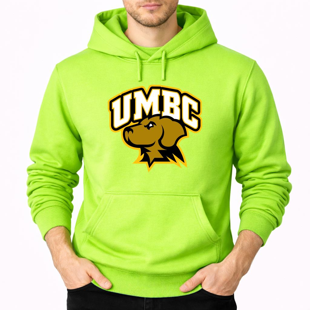 Men's UMBC Retrievers Pullover Hoodie - Lime green