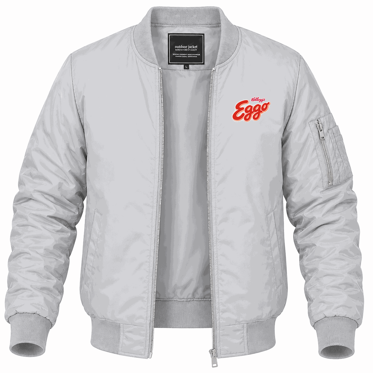 Men's Eggo Kelloggs Lightweight Bomber Jacket - Gray