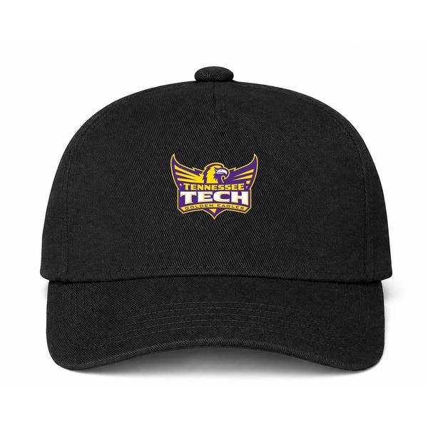 Tennessee Tech Golden Eagles Logo Black Dad Baseball Cap Hat