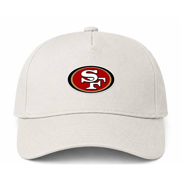 San Francisco 49ers NFL Logo Beige Dad Baseball Cap Hat