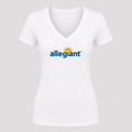 Women's Allegiant Air V Neck T-Shirt in white