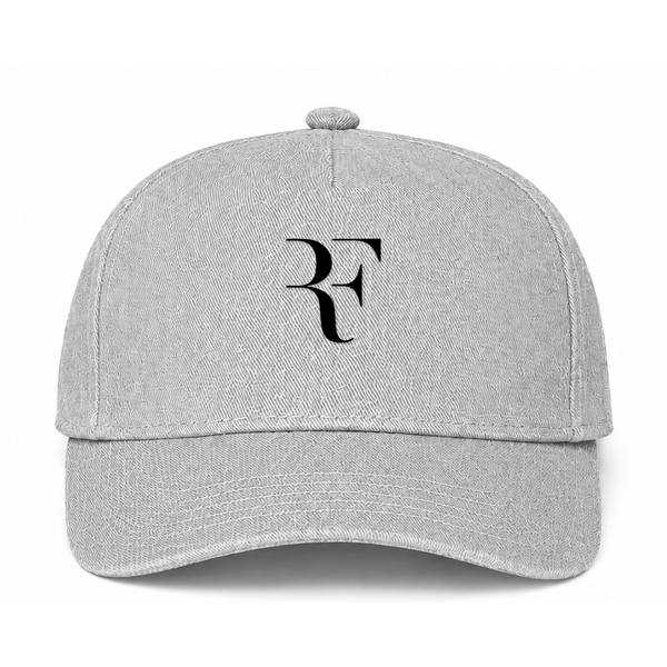 Roger Federer Black Logo Gray Dad Baseball Cap Hat