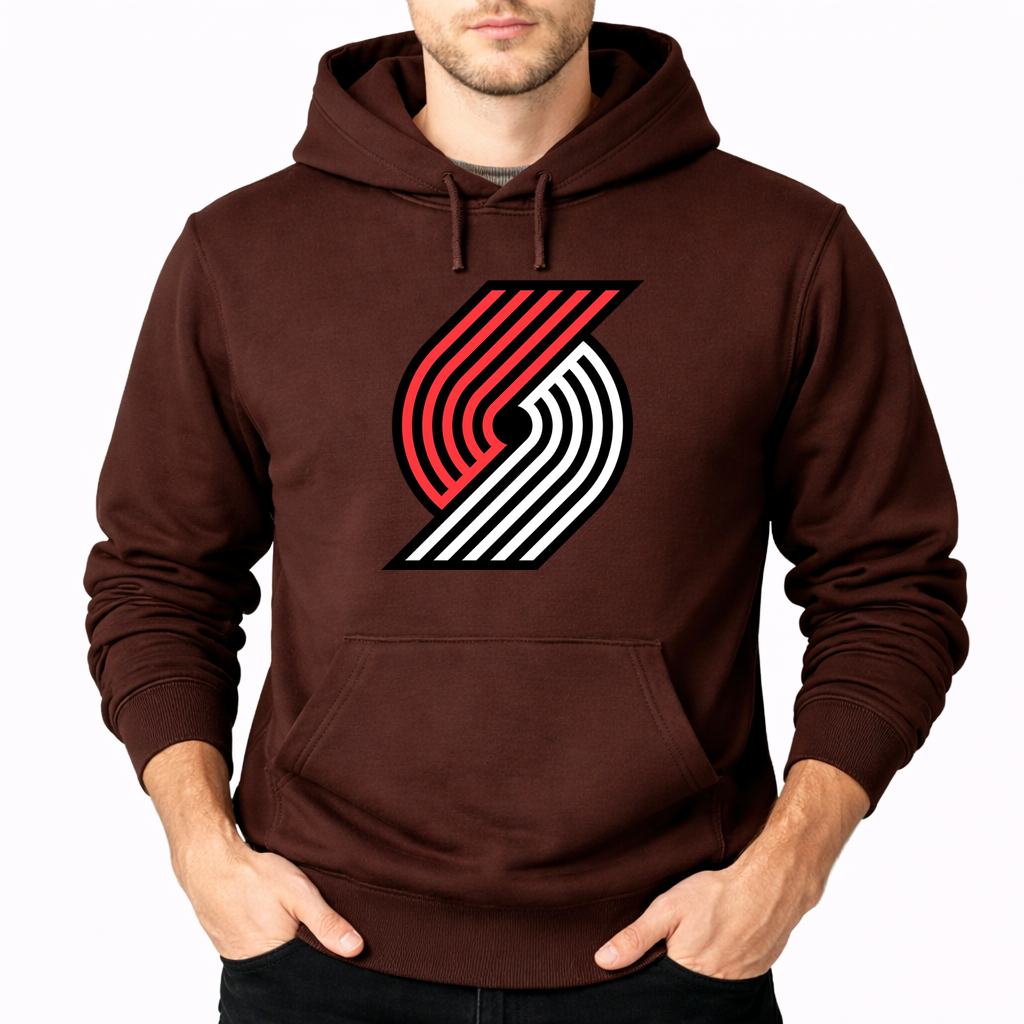 Men's Portland Trail Blazers Pullover Hoodie - Brown
