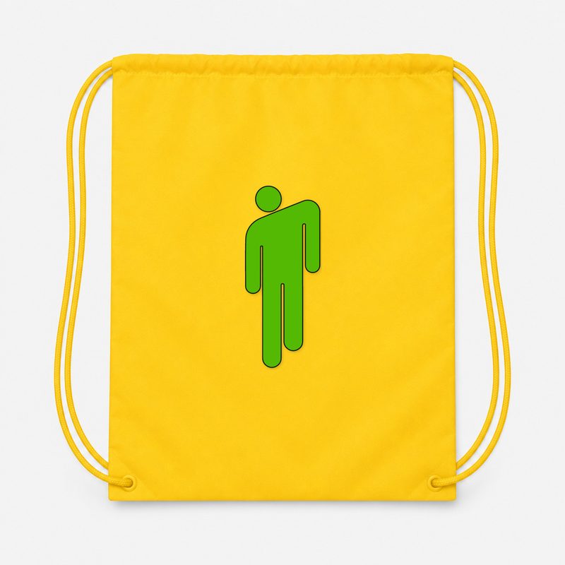 Billie Eilish Drawstring Bag - Yellow