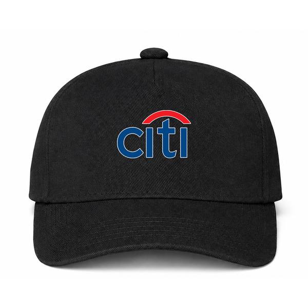 Citi Bank Logo Black Dad Baseball Cap Hat