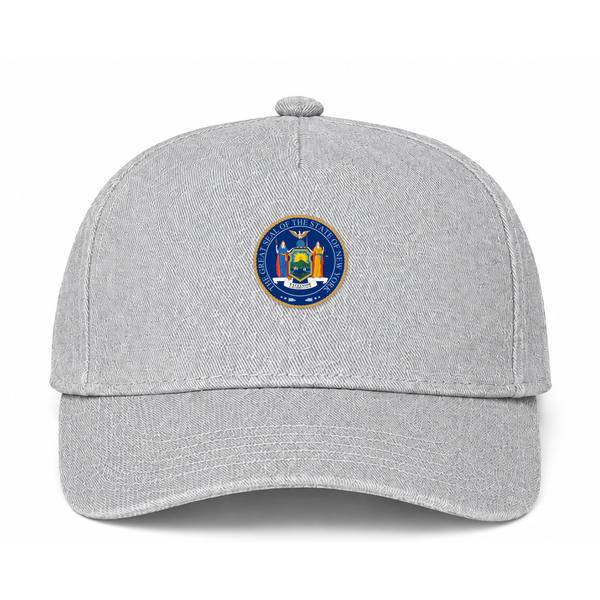 New York Logo Gray Dad Baseball Cap Hat