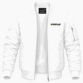 Men's Caterpillar Black Lightweight Bomber Jacket - White