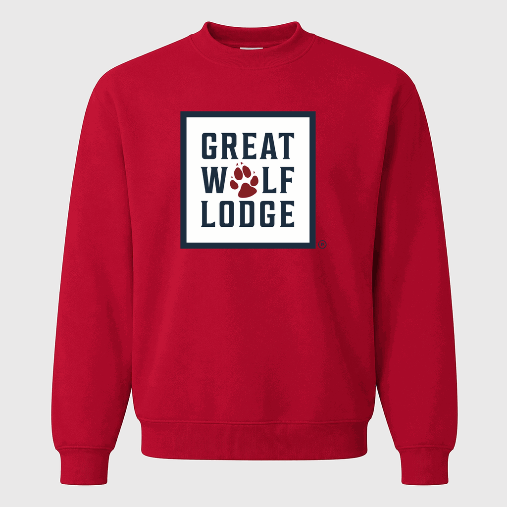 Men's Great Wolf Lodge Crewneck Sweatshirt - Red