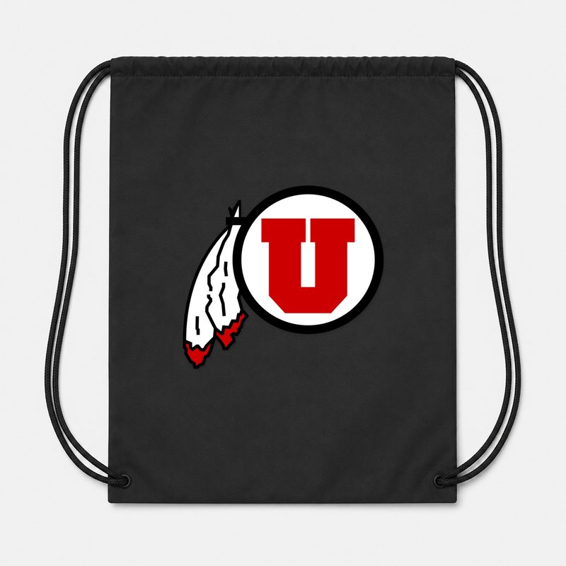 Utah Utes Drawstring Bag - Black
