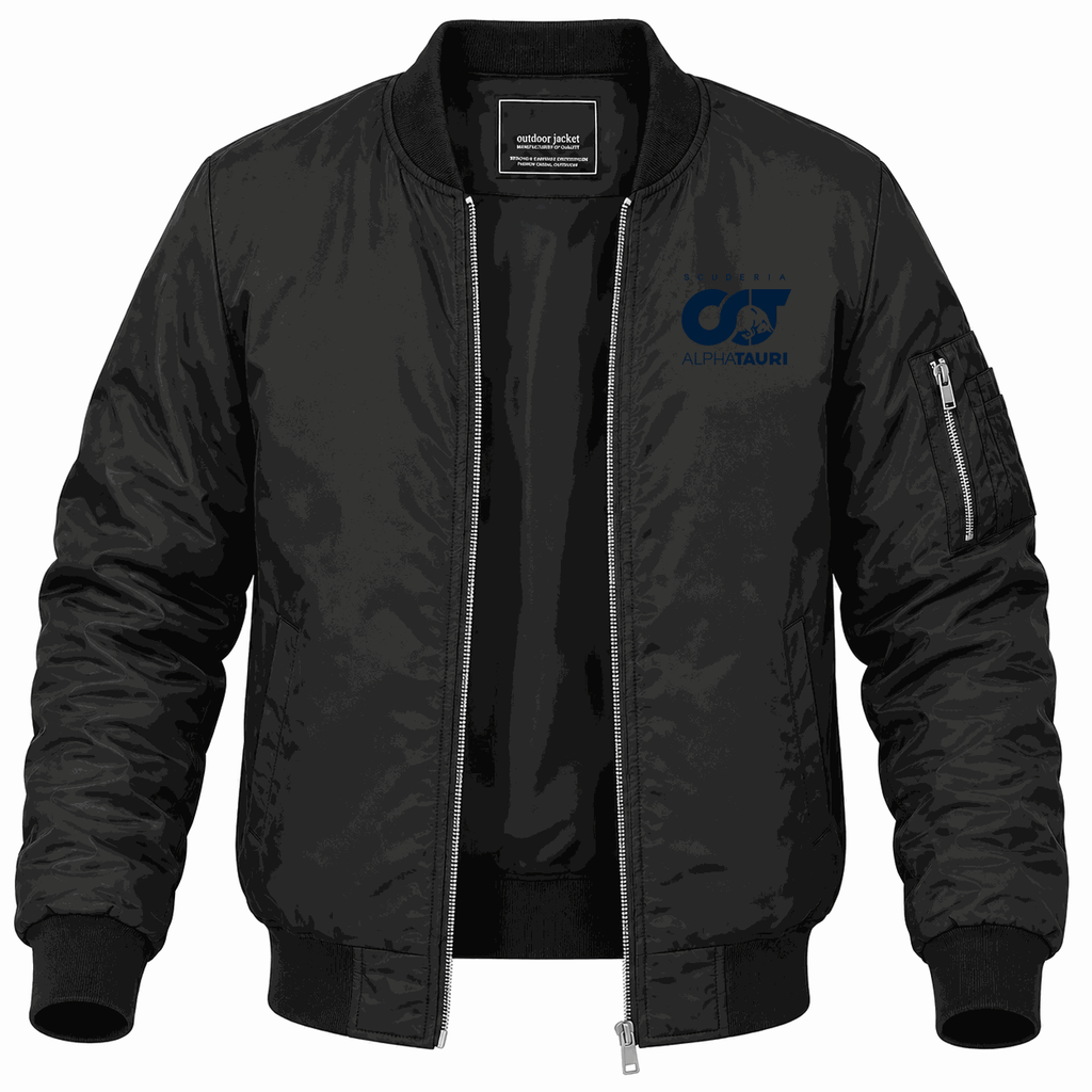 Men's Scuderia AlphaTauri Lightweight Bomber Jacket - Black