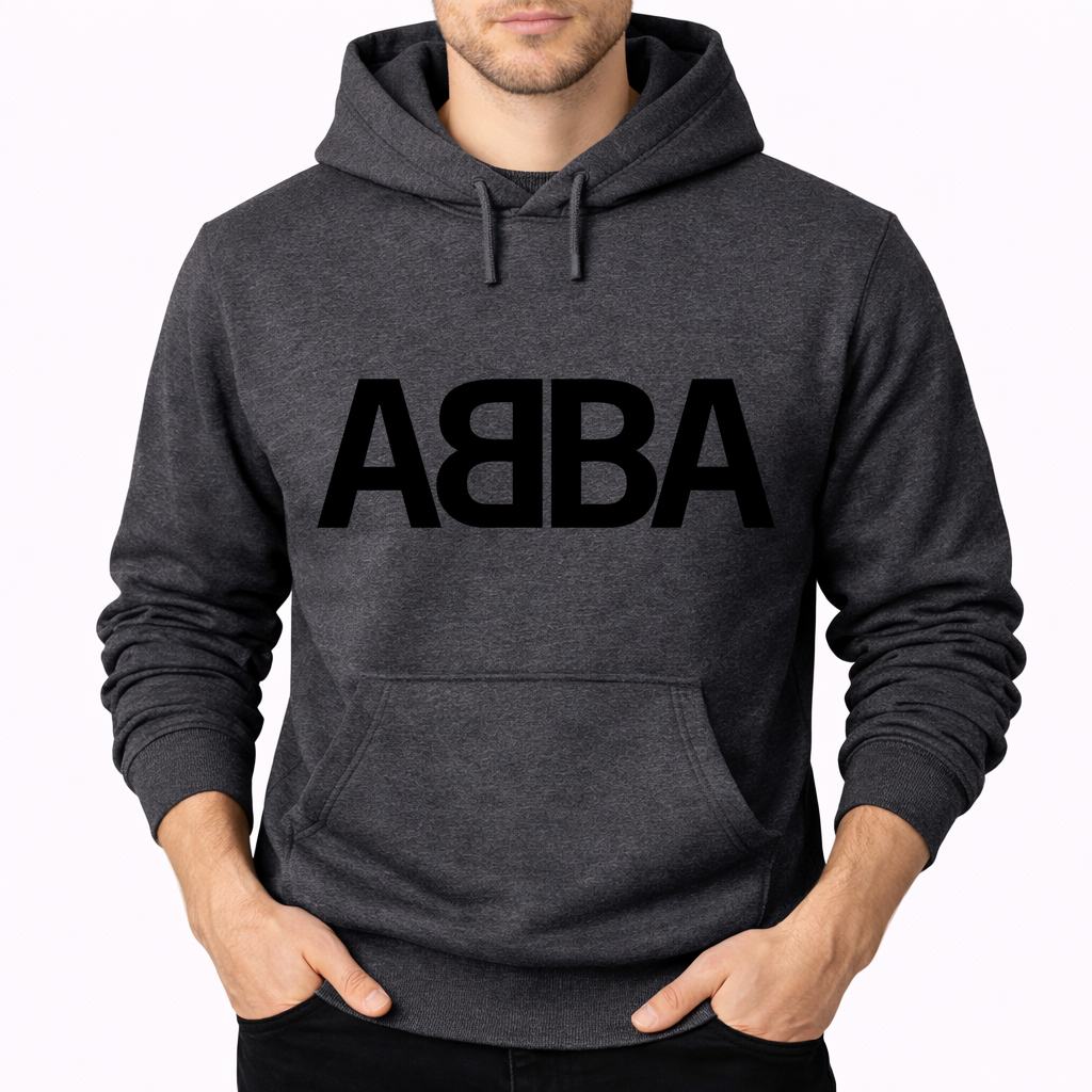 Men's ABBA Pullover Hoodie - Charcoal