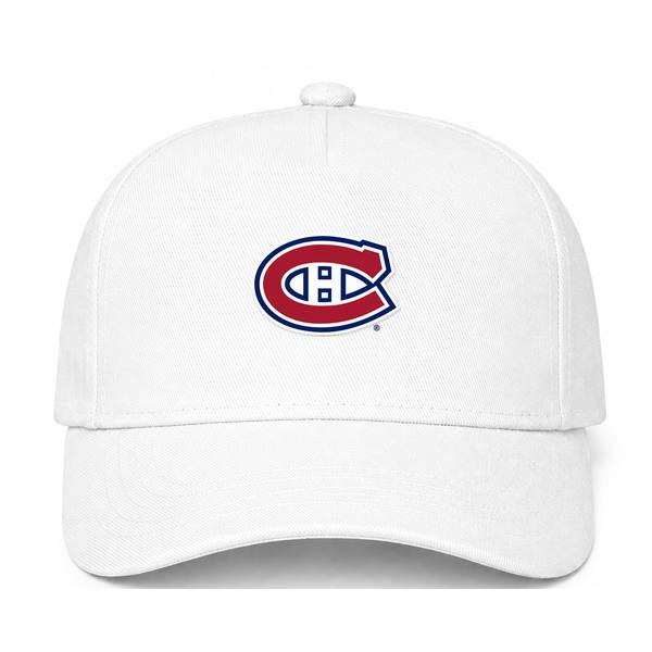 Montreal Canadiens NHL Logo White Dad Baseball Cap Hat