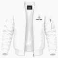 Men's Paris 2024 Olympics logo black Lightweight Bomber Jacket - White