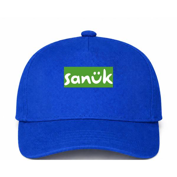 Sanuk Logo Blue Dad Baseball Cap Hat