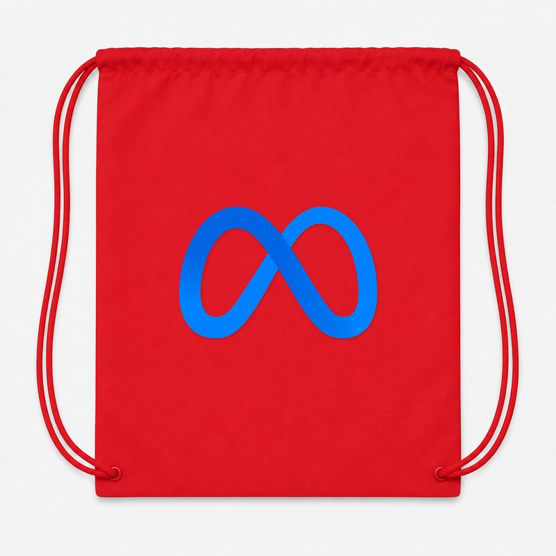 Meta Drawstring Bag - Red