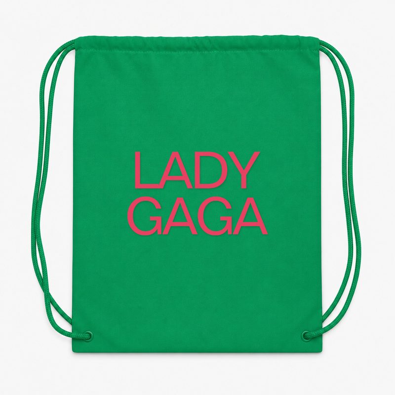 Lady Gaga Drawstring Bag - Green