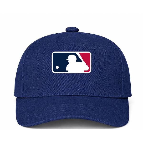 Major League Baseball Logo Navy Dad Baseball Cap Hat