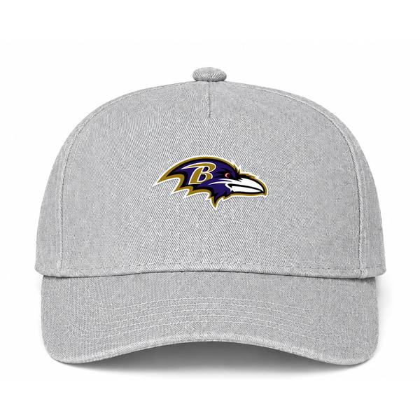 Baltimore Ravens NFL Logo Gray Dad Baseball Cap Hat