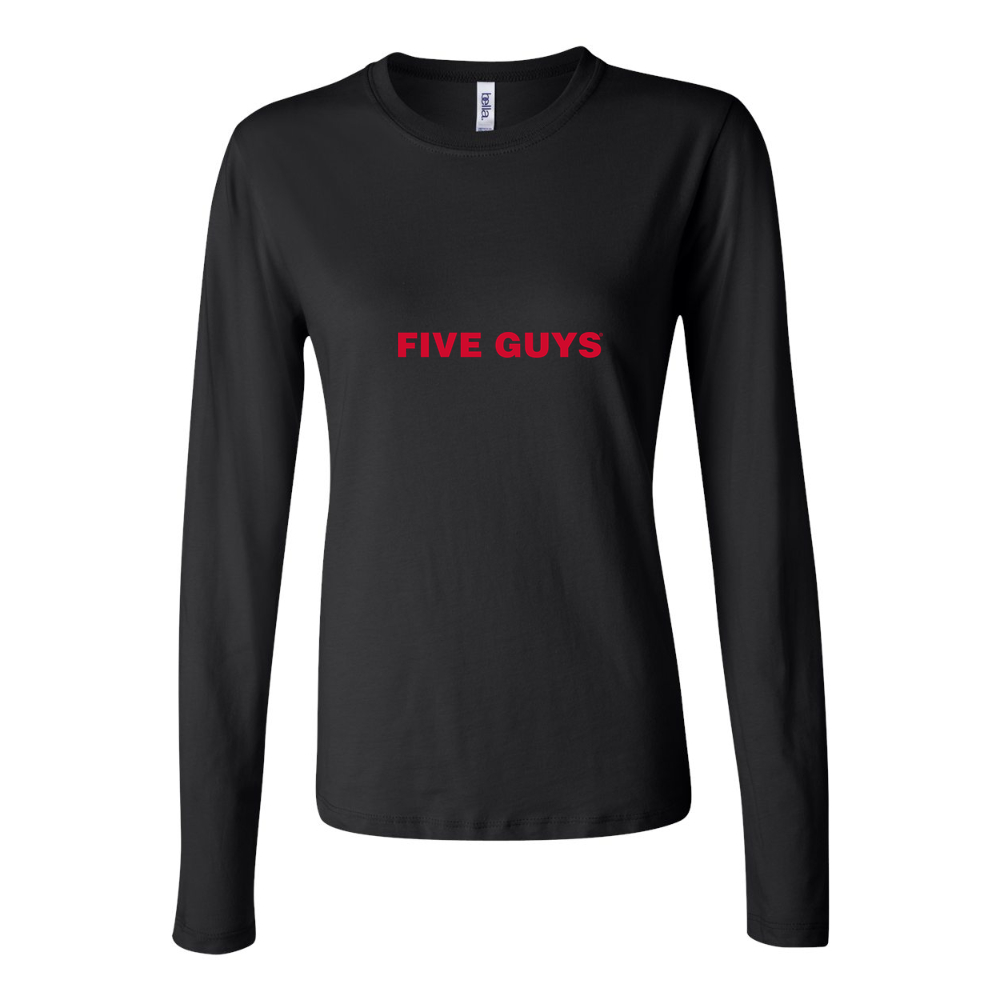 Women's Five guys Long Sleeve T-Shirt - Black