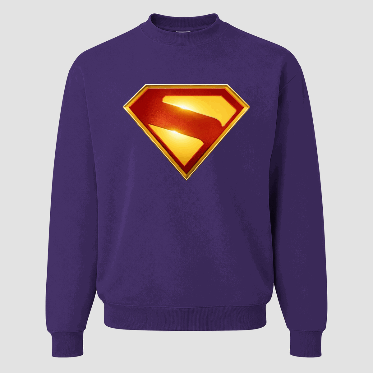Men's Superman 2025 Crewneck Sweatshirt - Purple