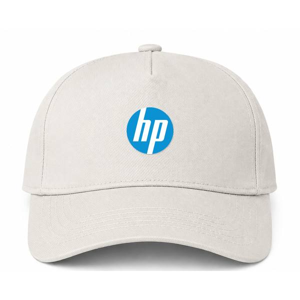 HP Logo Beige Dad Baseball Cap Hat