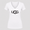 Women's UGG V Neck T-Shirt in white