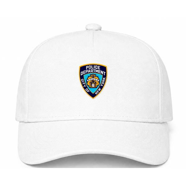 NYPD Logo White Dad Baseball Cap Hat