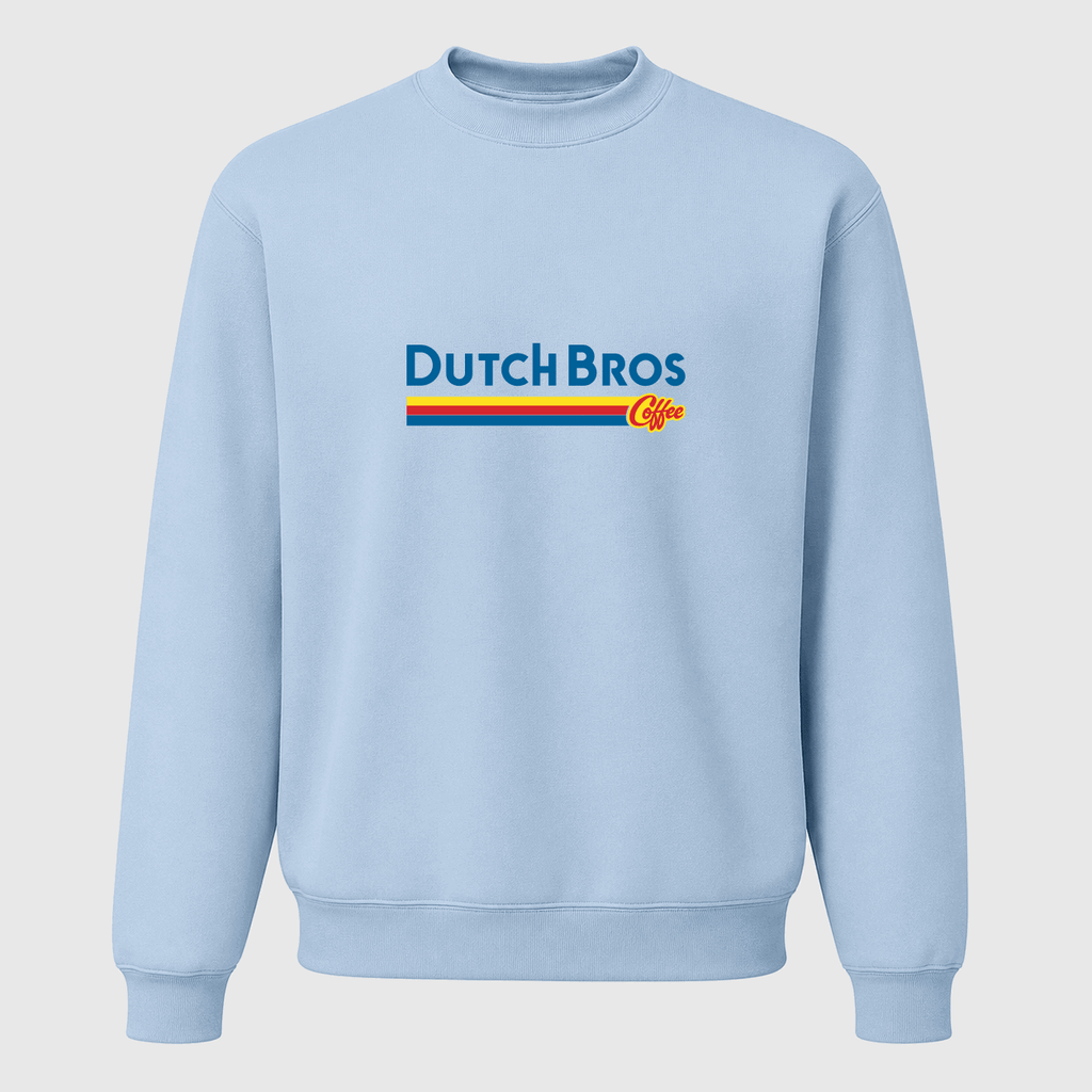 Men's Dutch Bros Coffee Crewneck Sweatshirt - Sky Blue