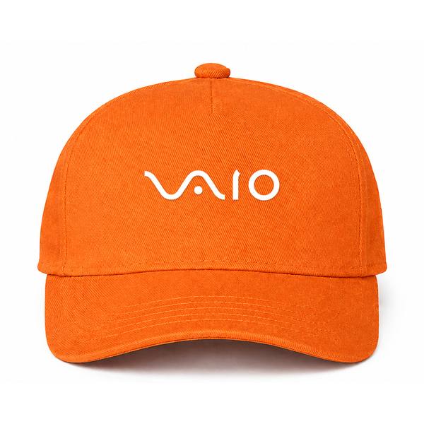 Sony VAIO White Logo Orange Dad Baseball Cap Hat