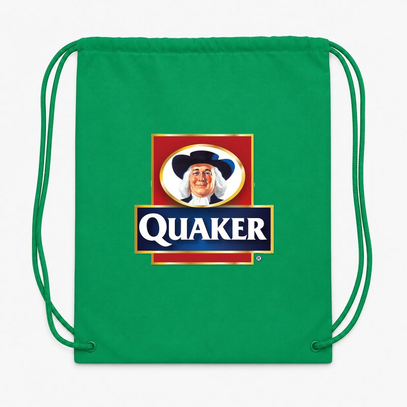 Quaker Food Drawstring Bag - Green