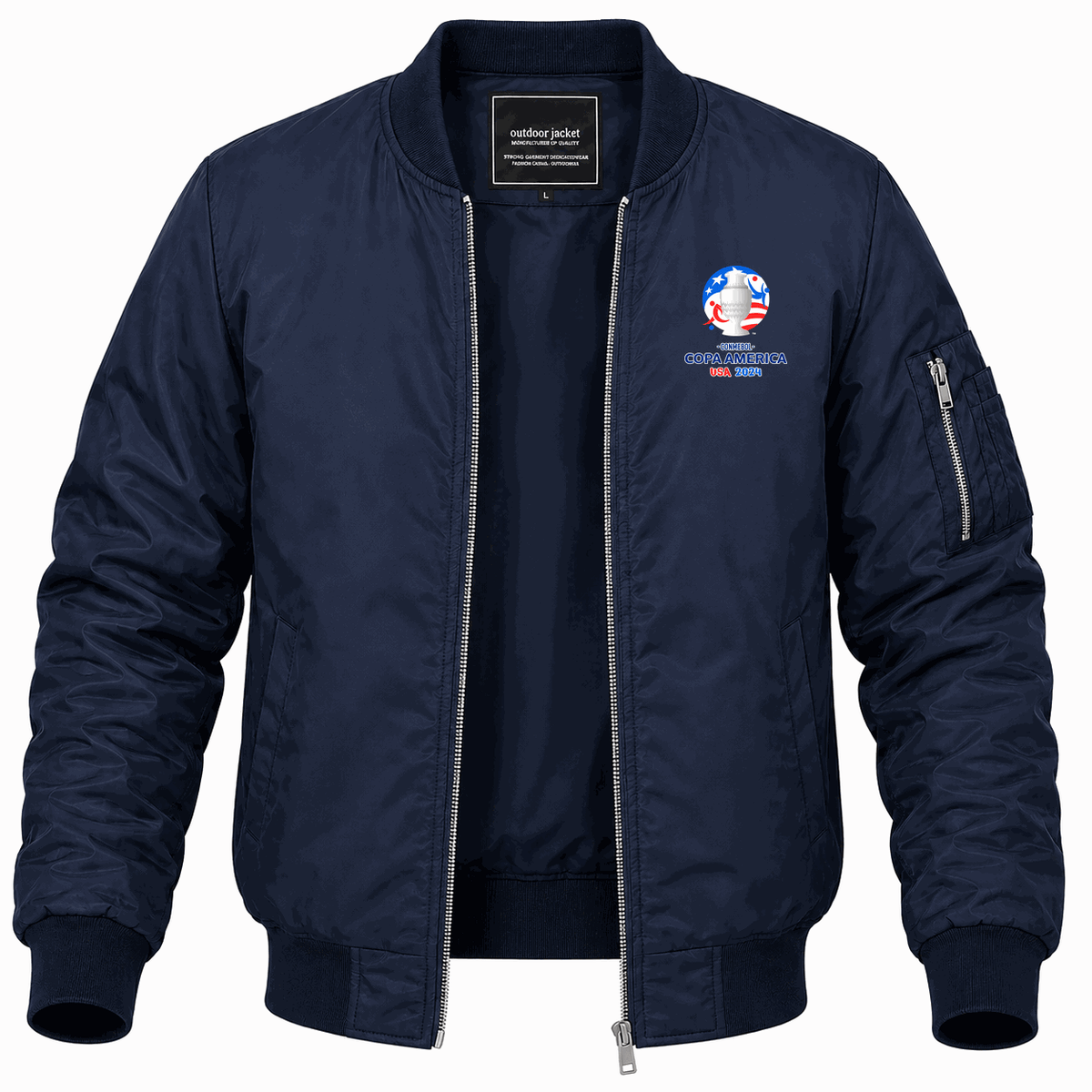 Men's Copa América 2024 logo Lightweight Bomber Jacket - Navy