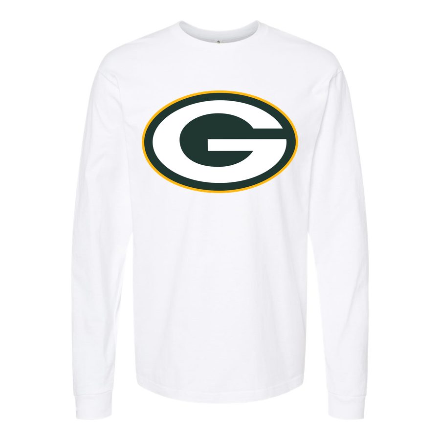 Men's Green Bay Packers Long sleeves Cotton Blend T-Shirt - White