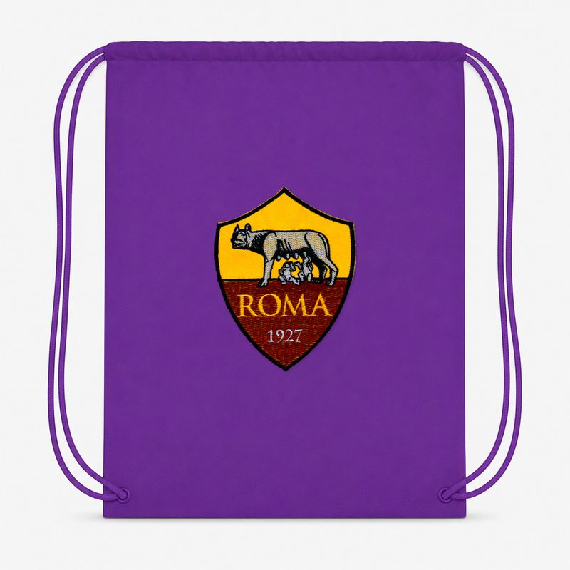 AS Roma FC Drawstring Bag - Purple