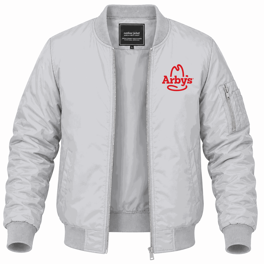 Men's Arby's Lightweight Bomber Jacket - Gray