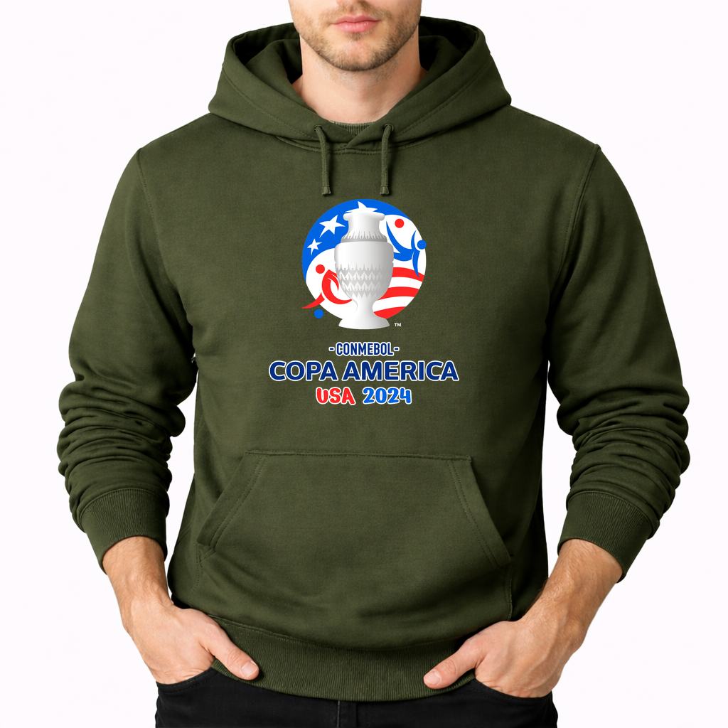 Men's Copa América 2024 Pullover Hoodie - Army Green
