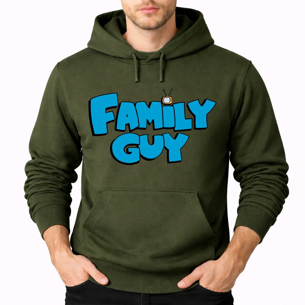 Men's Family Guy Pullover Hoodie - Army Green