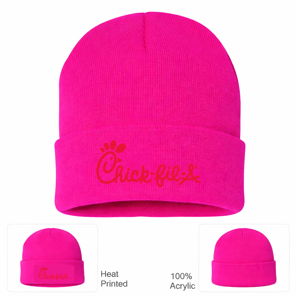 Chick-fil-A Beanie Hat - Hot Pink