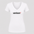 Women's Verizon V Neck T-Shirt in white