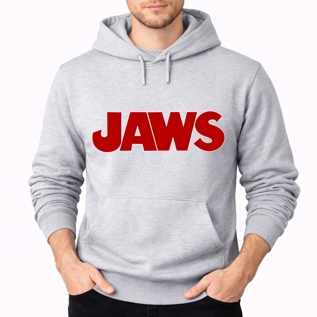 Men's Jaws Pullover Hoodie - Gray
