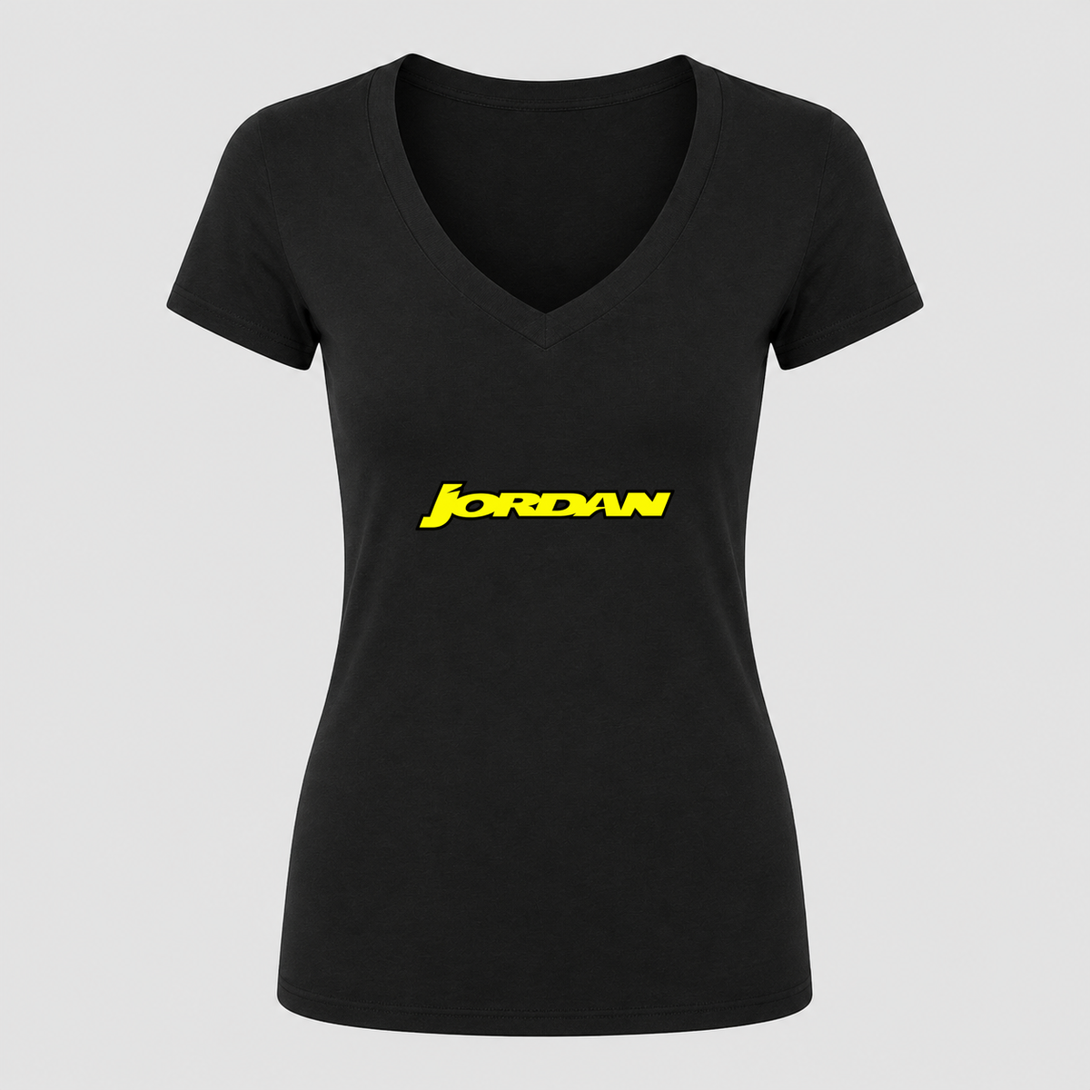 Women's Jordan Grand Prix V Neck T-Shirt in black