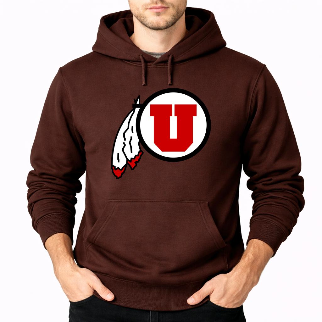 Men's Utah Utes Pullover Hoodie - Brown