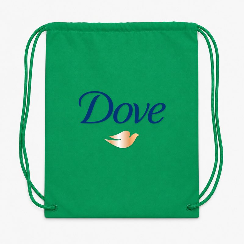 Dove Drawstring Bag - Green